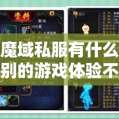 魔域私服有什么别的游戏体验不到的乐趣呢